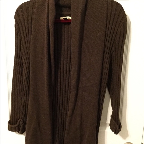Brown Drape Sweater - Picture 1 of 3